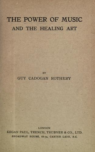 The Power of music and the healing art