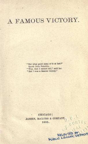 A famous victory ...