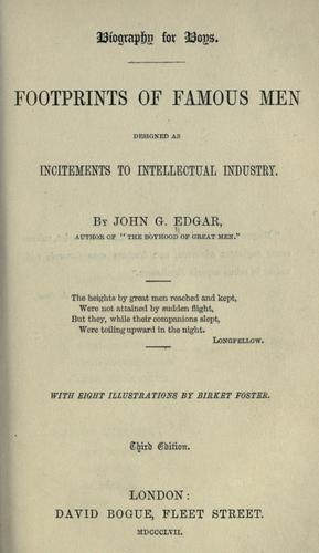 Footprints of famous men