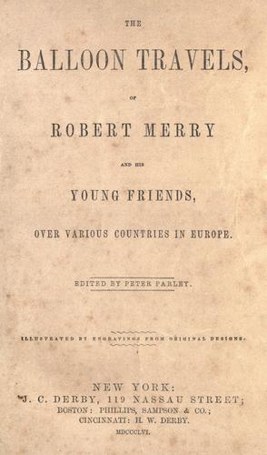 The balloon travels of Robert Merry and his young friends