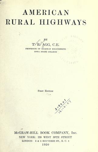 American rural highways