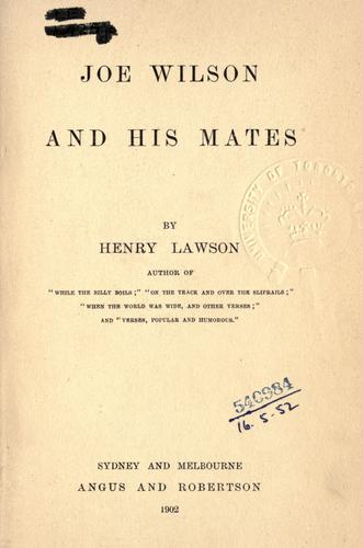 Joe Wilson and his mates