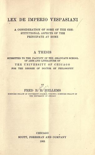 Lex de imperio Vespasiani