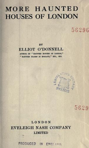 More haunted houses of London