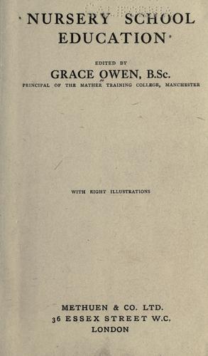 Nursery school education