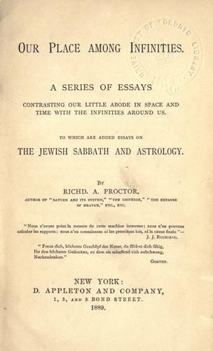 Our place among infinities