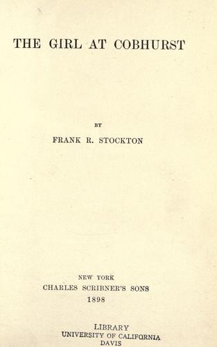 The girl at Cobhurst.