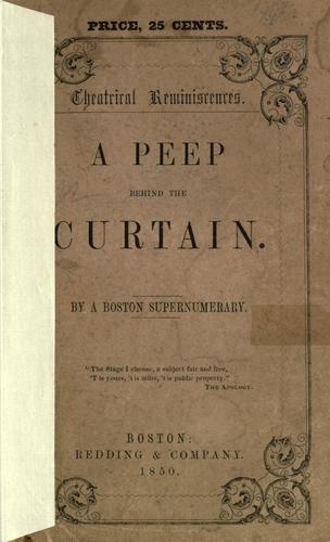 A peep behind the curtain