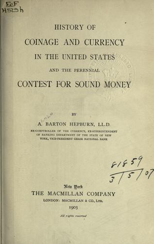 History of coinage and currency in the United States