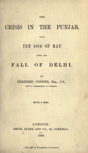 The crisis in the Punjab