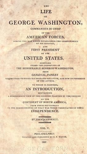 The life of George Washington
