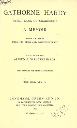 Gathorne Hardy, first Earl of Cranbrook