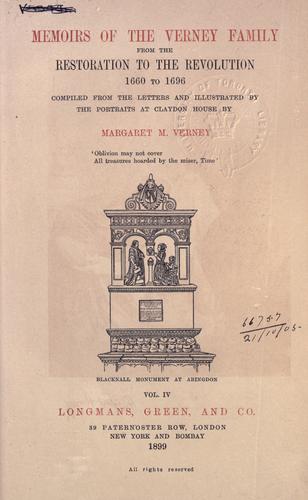 Memoirs of the Verney family