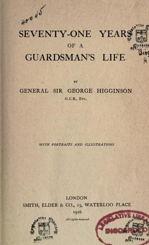 Seventy-one years of a guardsman's life