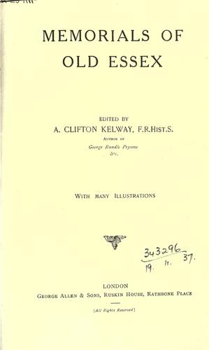 Memorials of old Essex.