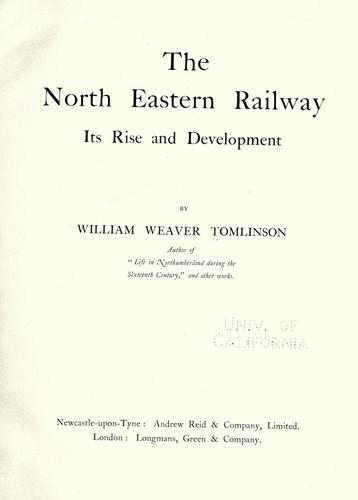 The North Eastern Railway
