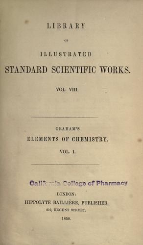 Elements of chemistry