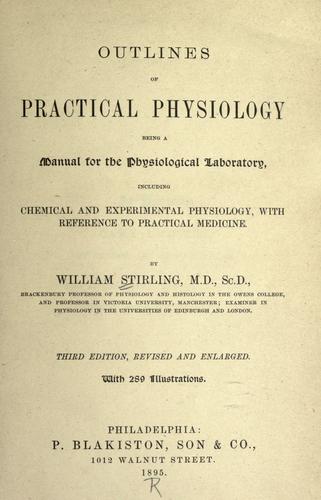 Outlines of practical physiology