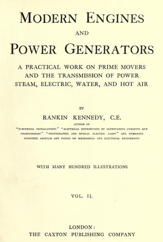 Modern engines and power generators