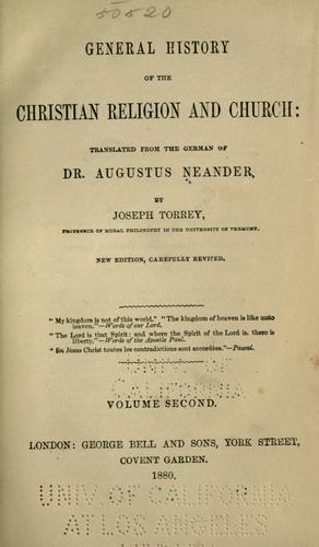 General history of the Christian religion and church