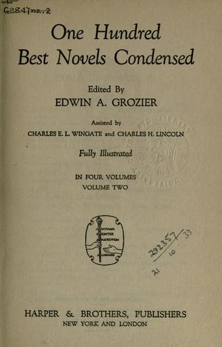 One hundred best novels condensed