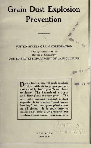 Grain dust explosion prevention.