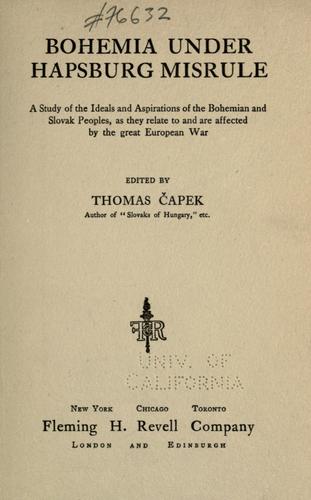 Bohemia under Hapsburg misrule