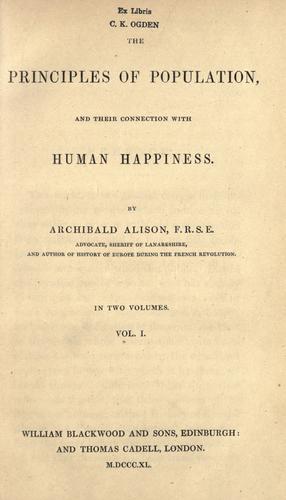 The principles of population