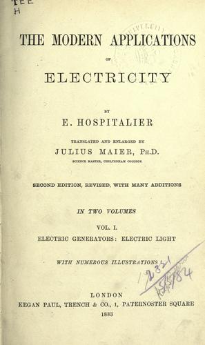 Modern applications of electricity