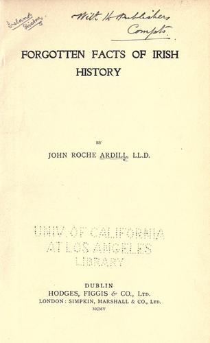 Forgotten facts of Irish history.