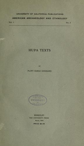 Hupa texts