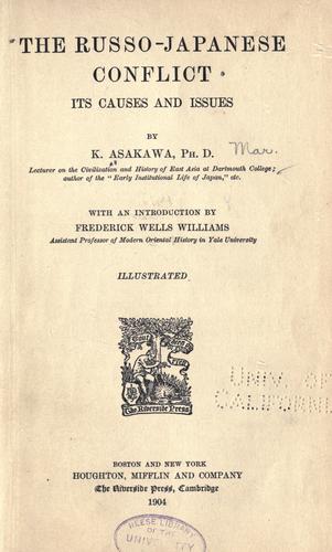 The Russo-Japanese conflict