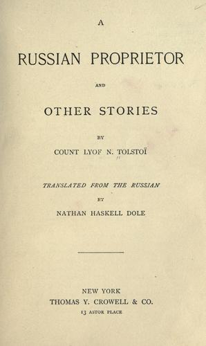 A Russian proprietor