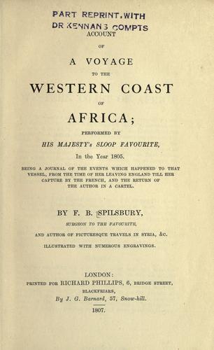 Account of a voyage to the western coast of Africa