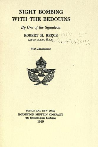 Night bombing with the Bedouins