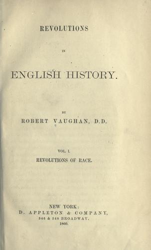 Revolutions in English history.