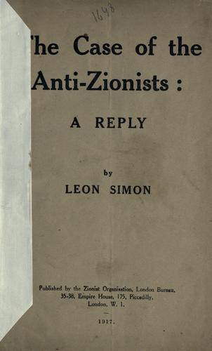 The case of the anti-Zionists