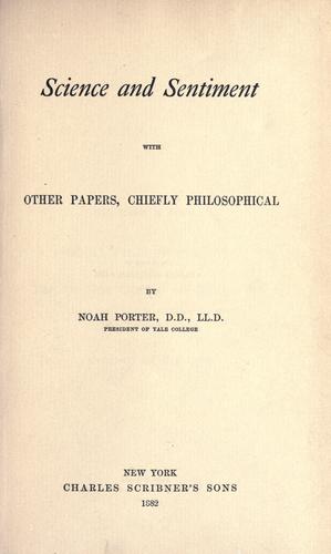 Science and sentiment