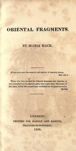 Oriental fragments.