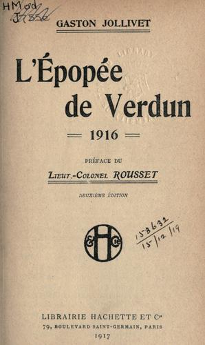 L' Épopée de Verdun, 1916.