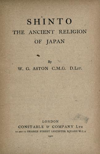 Shinto, the ancient religion of Japan.