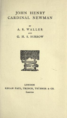 John Henry Cardinal Newman