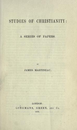 Studies of Christianity