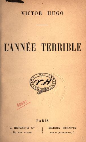 L' année terrible.