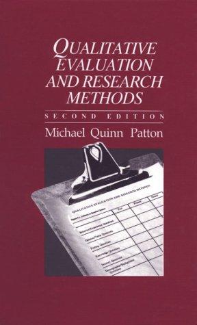 Qualitative evaluation and research methods