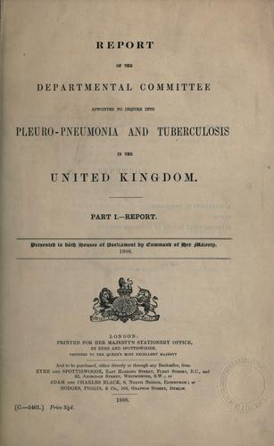 Report presented to both houses of Parliament by command of Her Majesty, 1888.