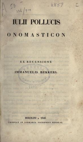 Onomasticon.