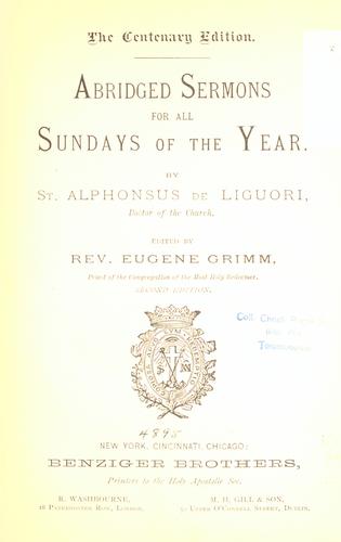 Abridged sermons for all Sundays of the year