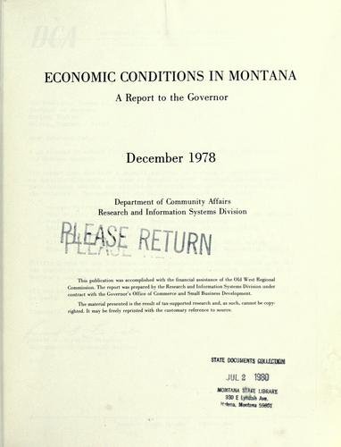 Economic conditions in Montana
