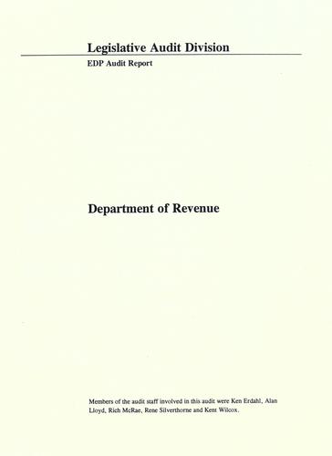 Department of Revenue
